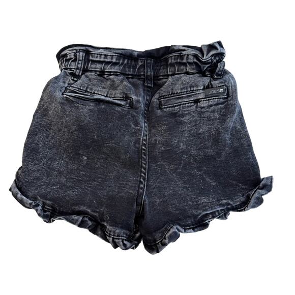 Joe's Jeans Acid Wash High Waist Denim Ruffle Paperbag Shorts 10 - Picture 2 of 12